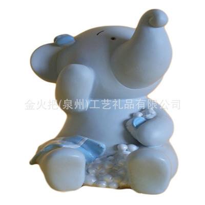 金火把象系列樹脂儲蓄罐 工廠直供，個性化定制引領工藝新風尚